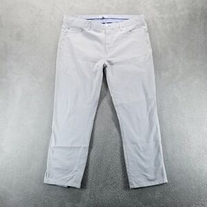 Peter‎ Millar Pants Mens 38 Blue Chinos Ultimate Sateen Flat Front Trousers